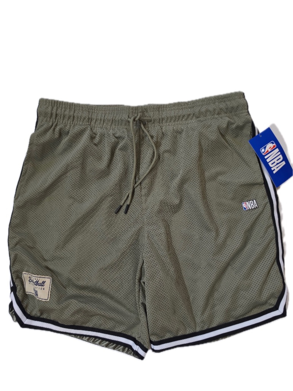 NBA Shorts Mens XL Green Mesh Basketball Lined Drawstring‎ Elastic Pockets